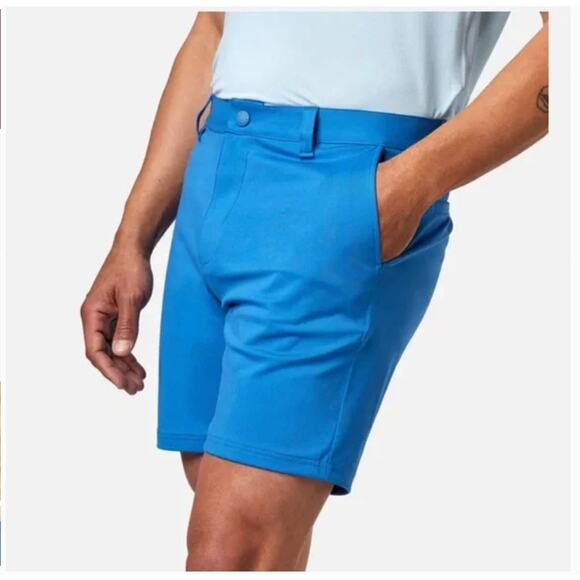 Rhone 9" Commuter Short Flex Knit Fabric Blue Activewear - Picture 1 of 11